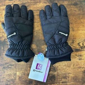 NWT Grandoe Women’s Medium Sierra Winter Snow Ski Gloves Nylon Shell Vulcan Grip